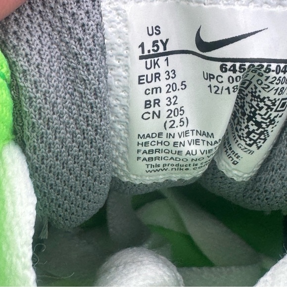 Nike SB Mogan Kids' Gray, Neon Green and Blue Mid Sneakers - Picture 8 of 8